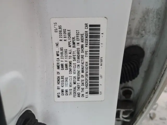 2015 HONDA ACCORD LX  