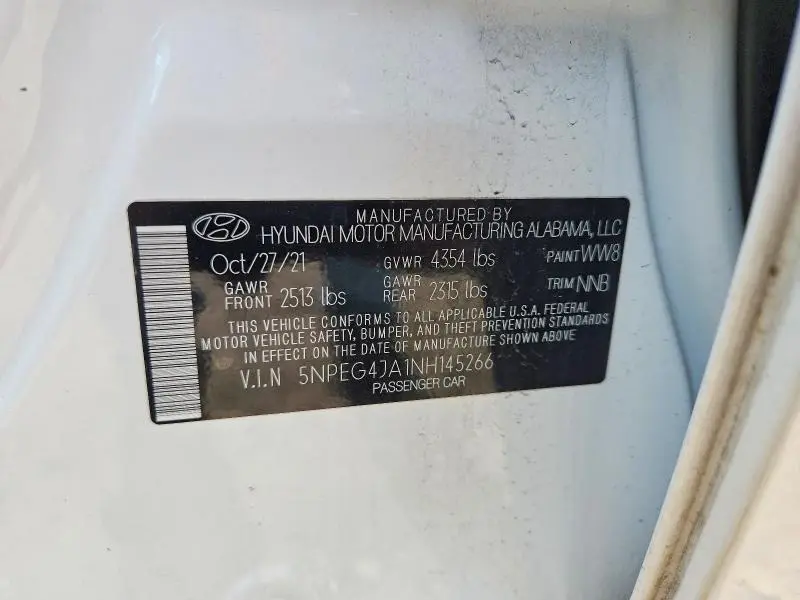 2022 HYUNDAI SONATA SE  