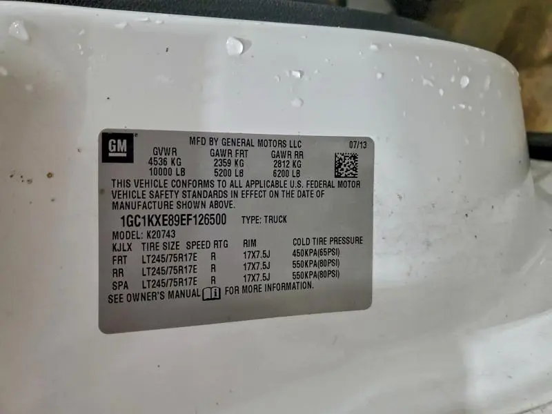 2014 CHEVROLET SILVERADO K2500 HEAVY DUTY LT  