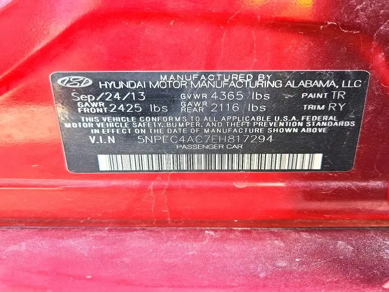 2014 HYUNDAI SONATA SE  