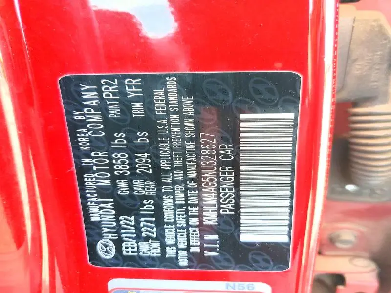 2022 HYUNDAI ELANTRA SEL  