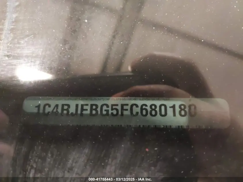 2015 JEEP GRAND CHEROKEE LIMITED