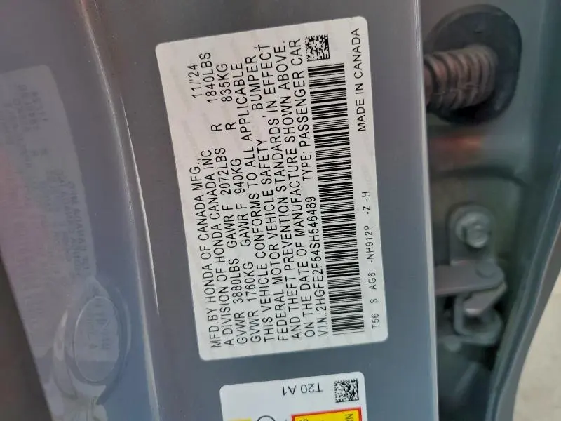 2025 HONDA CIVIC SPORT  