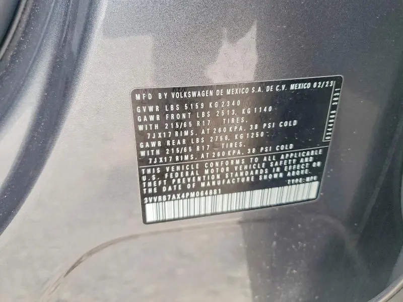 2023 VOLKSWAGEN TIGUAN   