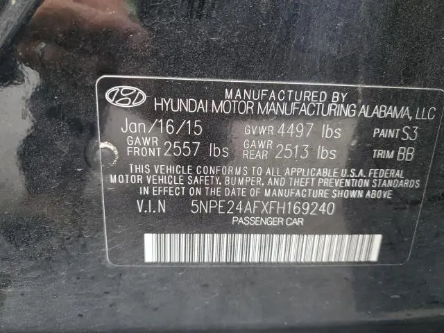 2015 HYUNDAI SONATA SE  
