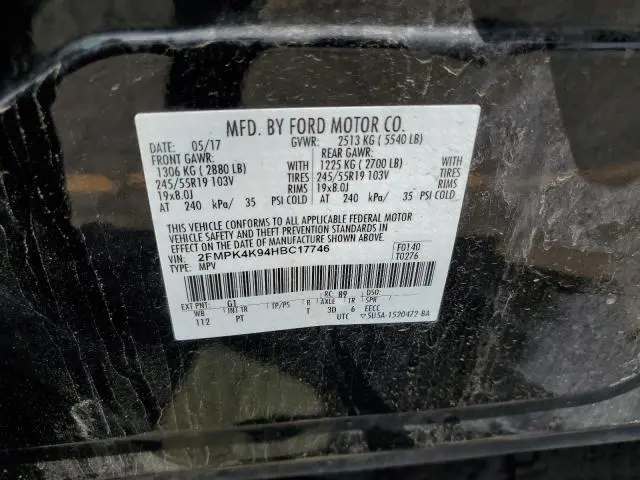 2017 FORD EDGE TITANIUM  