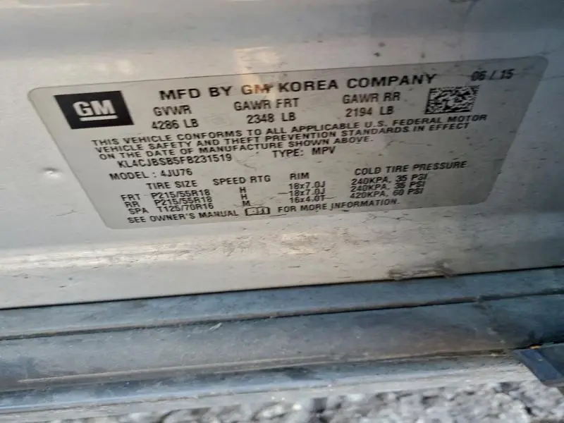 2015 BUICK ENCORE CONVENIENCE  