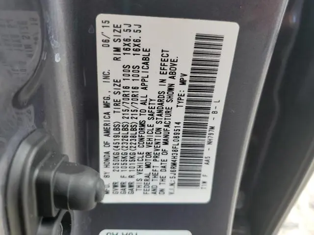 2015 HONDA CR-V LX  
