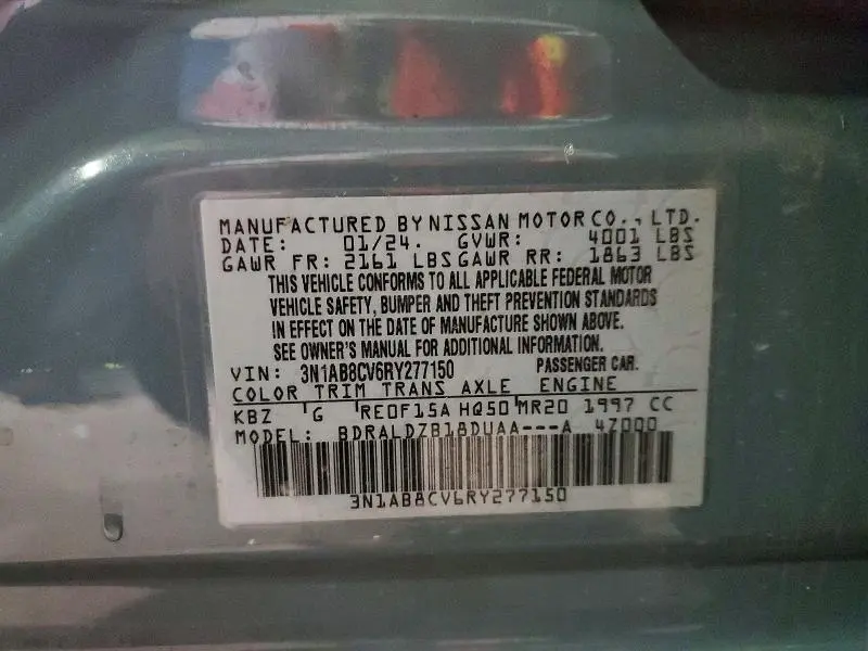 2024 NISSAN SENTRA SV  