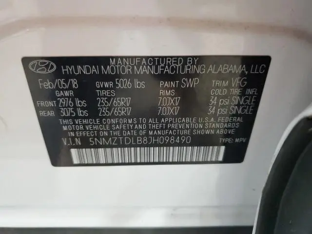 2018 HYUNDAI SANTA FE SPORT   