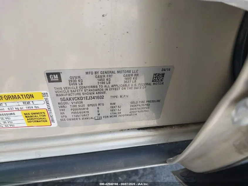 2014 BUICK ENCLAVE PREMIUM