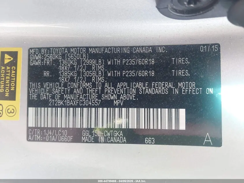 2015 LEXUS RX 350  