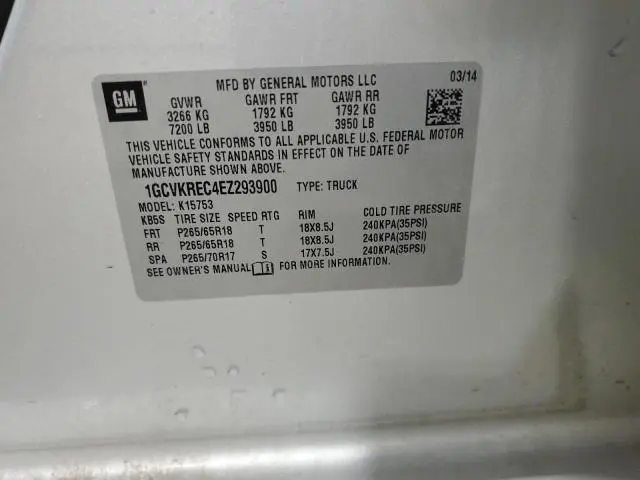 2014 CHEVROLET SILVERADO K1500 LT  