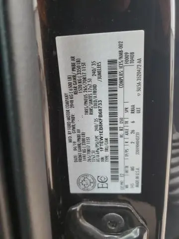 2019 FORD F150 SUPERCREW  