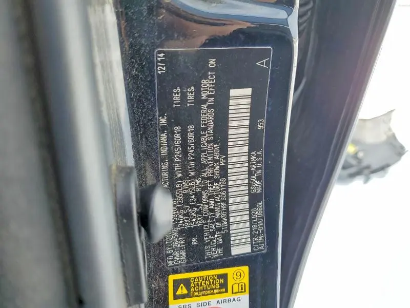 2015 TOYOTA HIGHLANDER XLE  