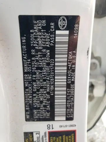 2014 TOYOTA AVALON BASE  
