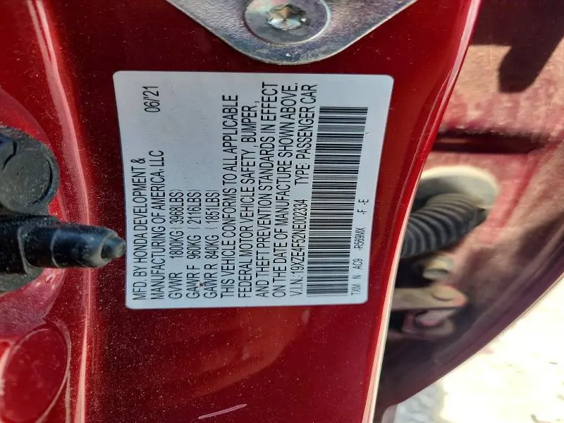 2022 HONDA INSIGHT EX  