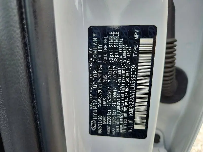 2020 HYUNDAI KONA SEL  