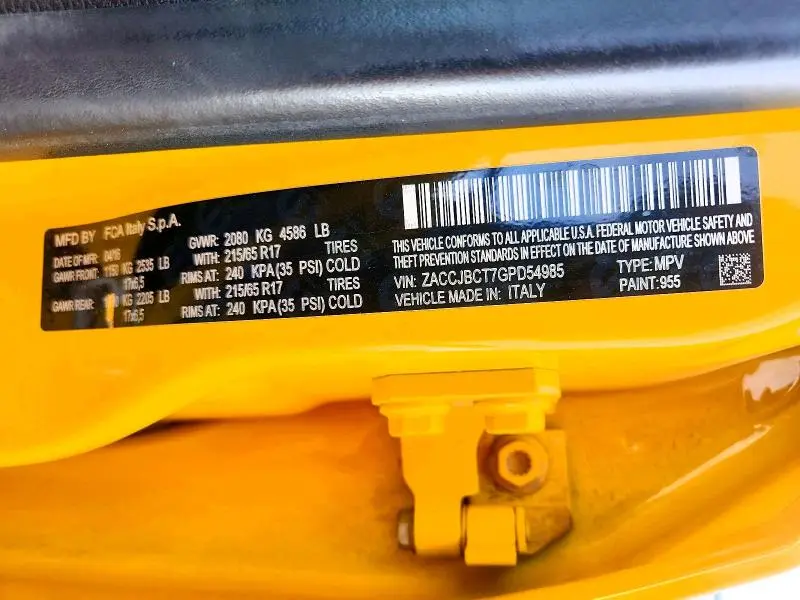 2016 JEEP RENEGADE TRAILHAWK  