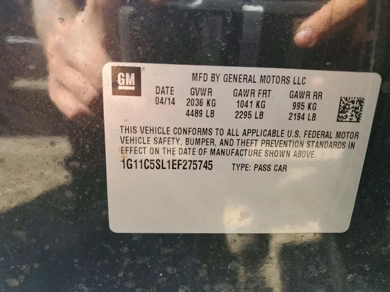 2014 CHEVROLET MALIBU 1LT  