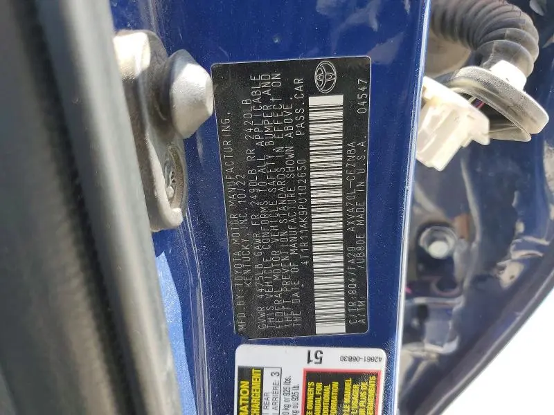 2023 TOYOTA CAMRY LE  