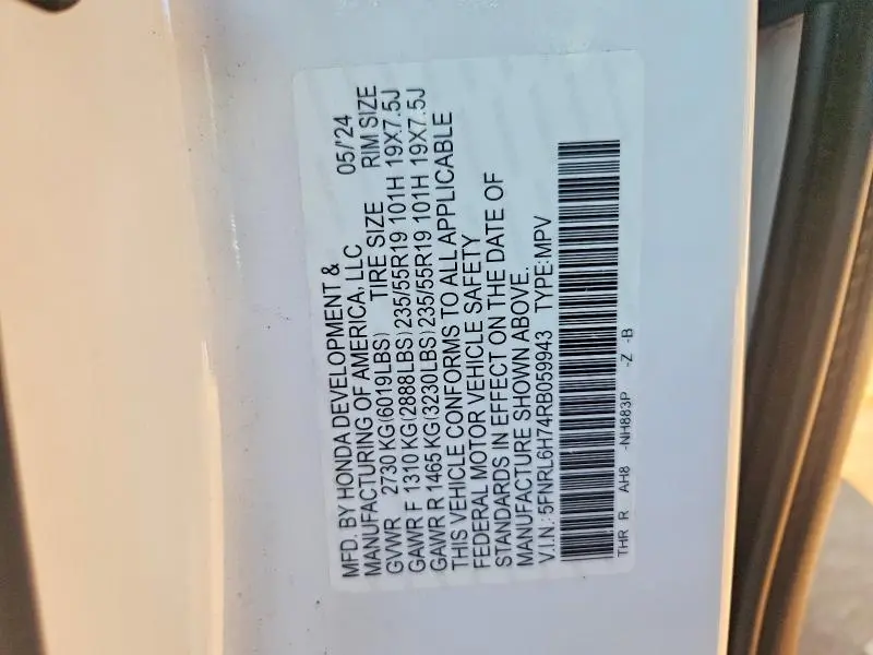 2024 HONDA ODYSSEY SPORT  