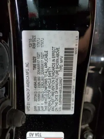 2016 HONDA CR-V SE  