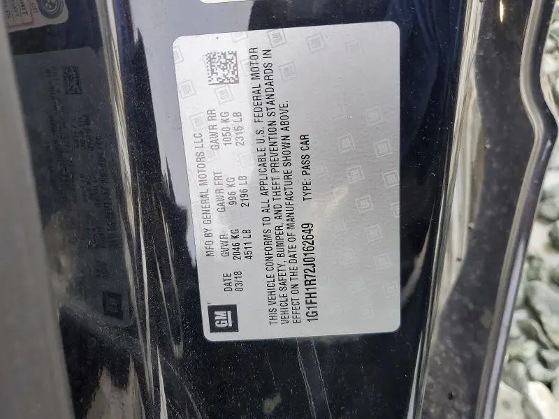 2018 CHEVROLET CAMARO SS  