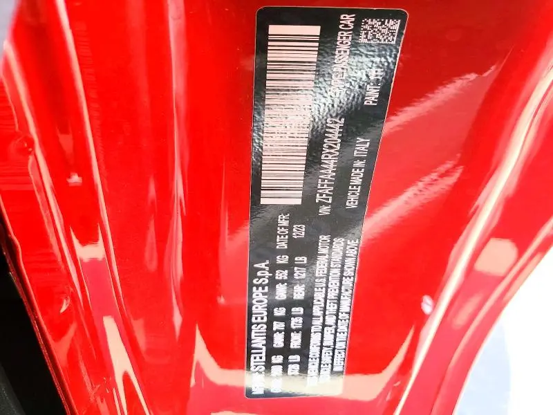 2024 FIAT 500 E RED  