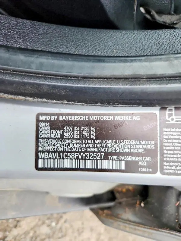 2015 BMW X1 XDRIVE28I  