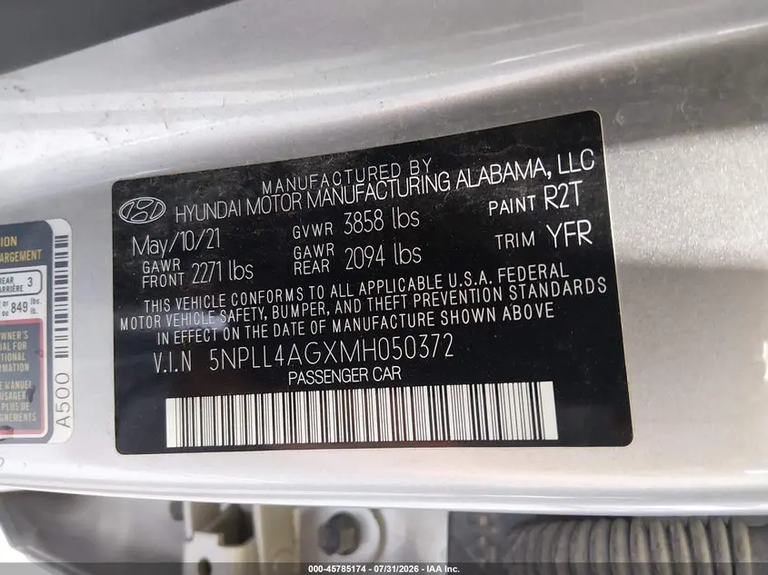 2021 HYUNDAI ELANTRA SE