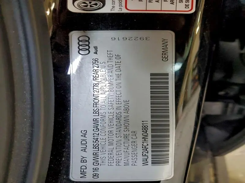 2017 AUDI A6 PREMIUM PLUS  