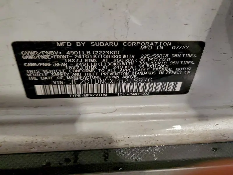 2023 SUBARU CROSSTREK LIMITED  