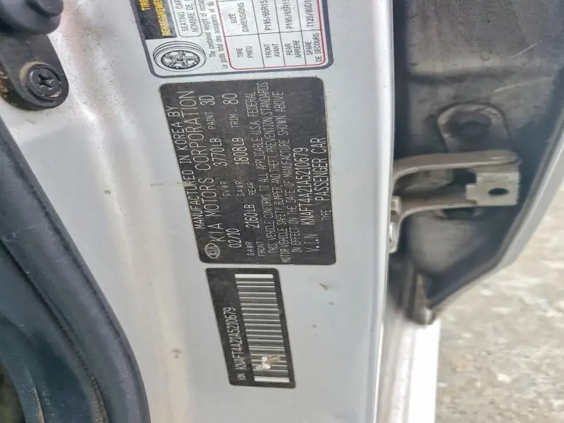 2010 KIA FORTE LX  