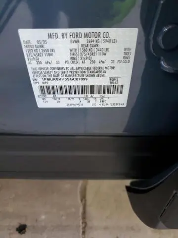 2025 FORD EXPLORER ST-LINE  