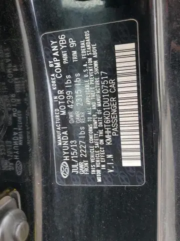 2013 HYUNDAI GENESIS COUPE 2.0T  