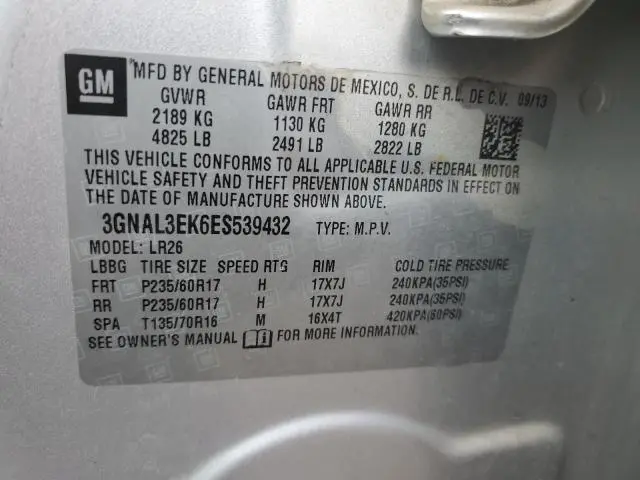 2014 CHEVROLET CAPTIVA LT  