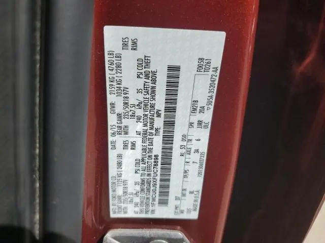 2015 FORD ESCAPE TITANIUM  