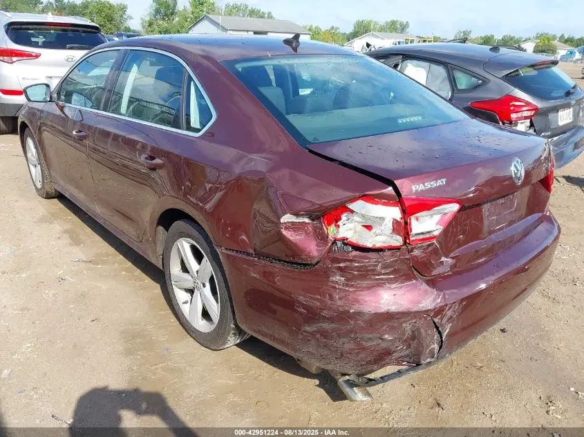 2012 VOLKSWAGEN PASSAT 2.5L SE