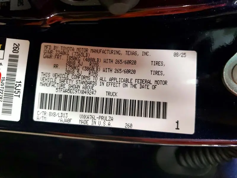 2026 TOYOTA TUNDRA CREWMAX LIMITED  