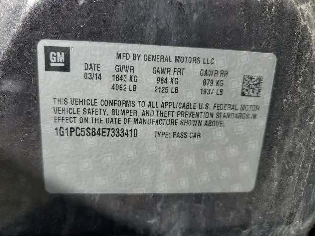 2014 CHEVROLET CRUZE LT  