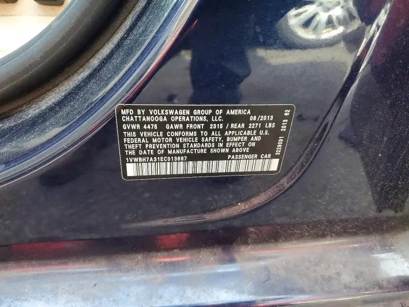 2014 VOLKSWAGEN PASSAT SE  