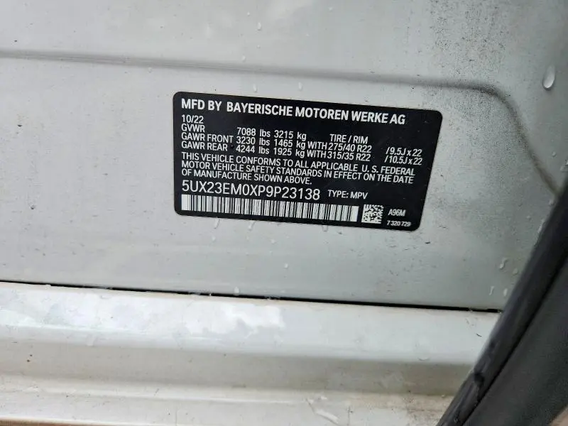 2023 BMW X7 XDRIVE40I  