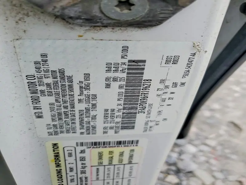 2015 FORD FUSION TITANIUM  