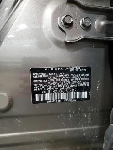 2020 SUBARU FORESTER LIMITED  