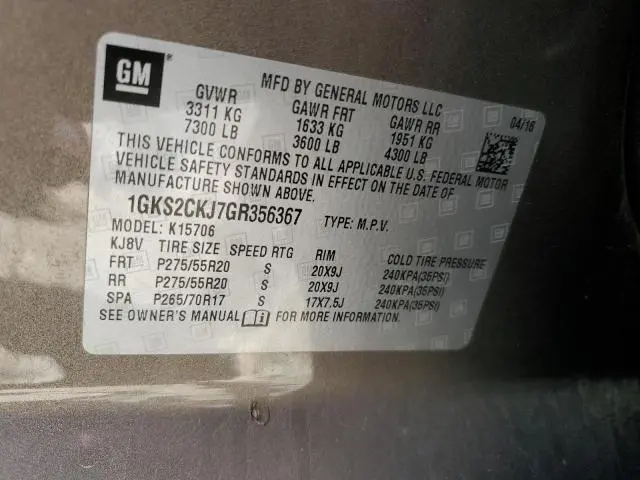 2016 GMC YUKON DENALI  