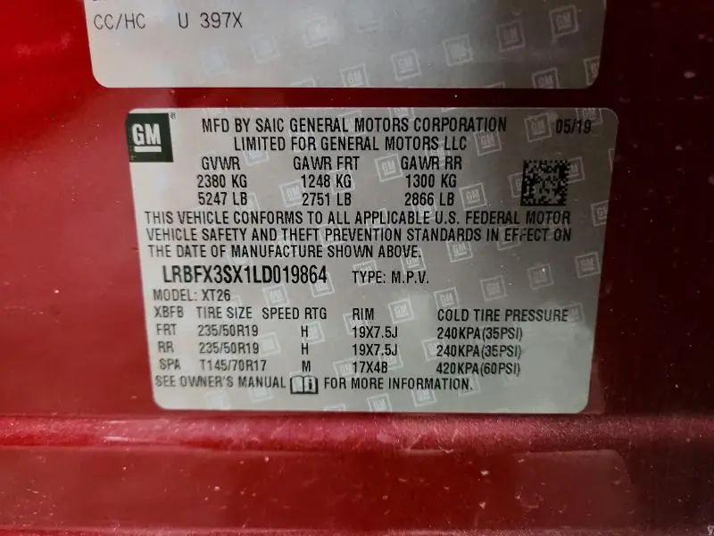 2020 BUICK ENVISION PREMIUM  