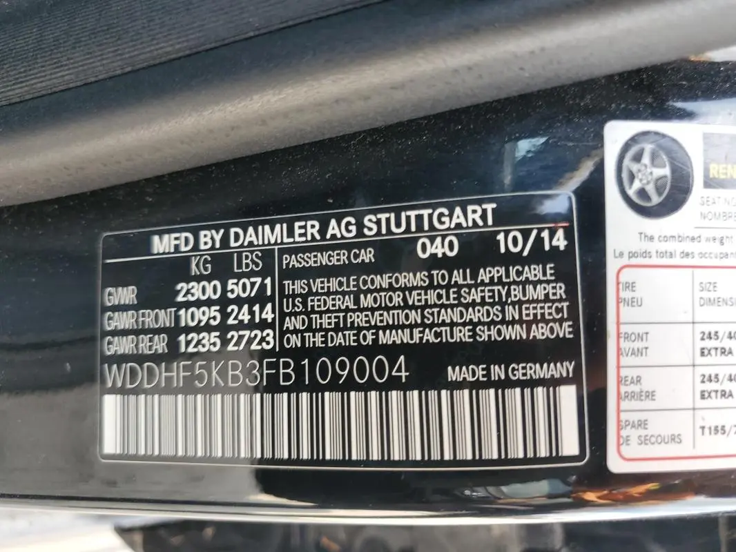 2015 MERCEDES-BENZ E 350  