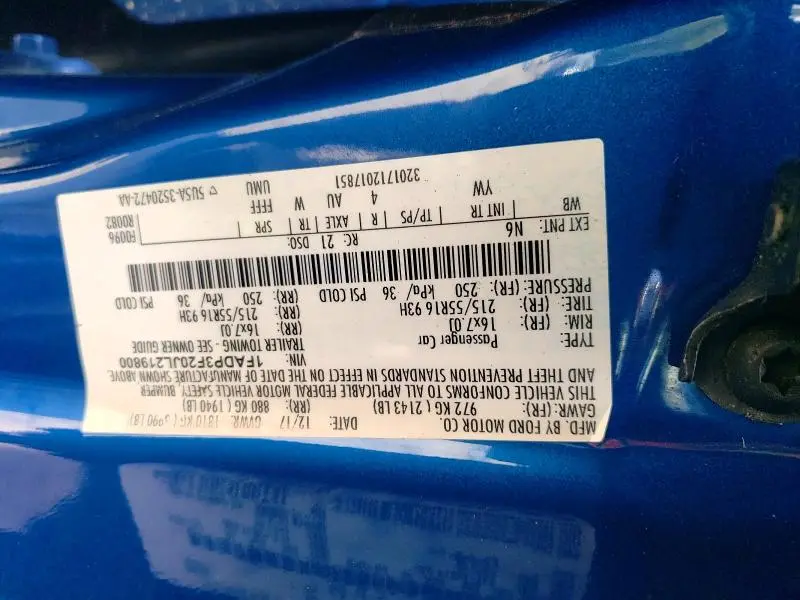 2018 FORD FOCUS SE  