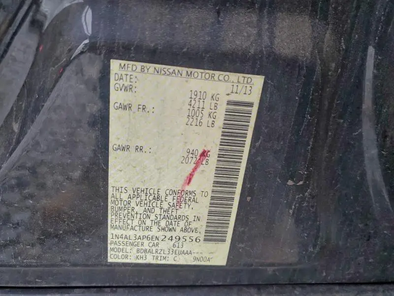 2014 NISSAN ALTIMA 2.5  